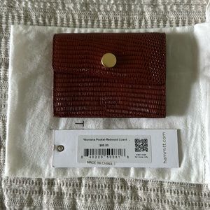 Hammitt Montana pocket redwood lizard card holder